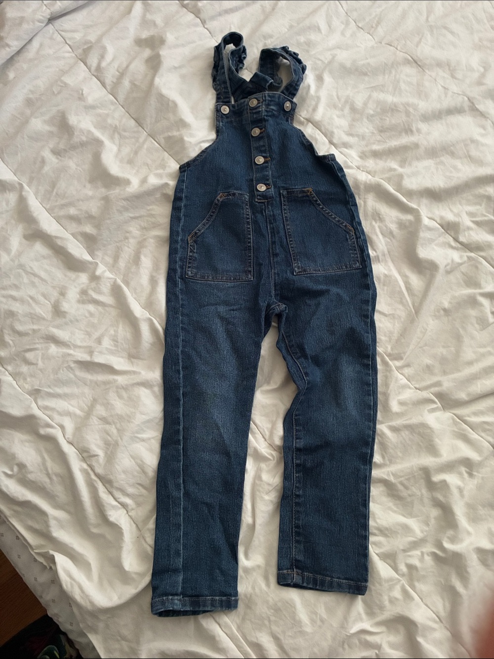 Girl 4T wonder nation Dark Blue Denim Kids Overalls